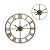 EXTRA LARGE ROMAN NUMERALS SKELETON 40/60CM WALL CLOCK BIG GIANT OPEN FACE ROUND