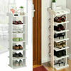 7 Tier Shoe Rack Storage Shelf Corner Shoes Cabinet Organiser Stand Unit Wood