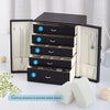 Mondeer Large Jewellery Box w/5 Drawers Cabinet Necklace Ring Bracelet Organizer