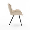 LILY MODERN VELVET DINING CHAIR PADDED SEAT METAL LEG KITCHEN OFFICE SET OF 2