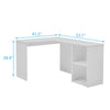Computer Desk L-shaped Home Office Desks Shelf Large PC Workstation Corner Table