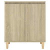 Slim Hallway Cabinet Cupboard Modern Side Table Console Narrow Unit Brown Small