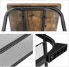 Industrial Shoe Bench Hallway Seat Storage Rack Shelf Organizer Rustic Metal