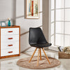 Sophie Piramide Dining Chair with Seat Pad Scandinavian White Black Grey Blue