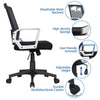 Adjustable Mesh Office Chair Computer Desk Chair 360° Swivel Lift Ergonomic