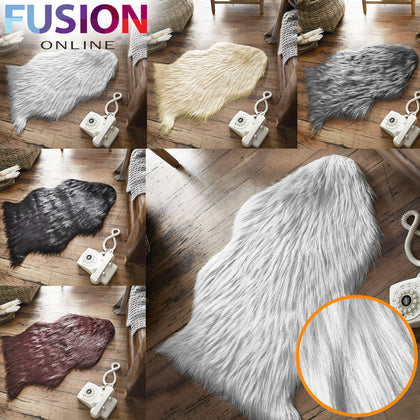 Faux Fur Sheepskin Rug Soft Floor Mat Living Room Bedroom Shaggy Carpet Rugs