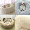 Pet Dog Cat Bed M/L/XXL/3XL/4XL-sized Luxury Shag Warm and Fluffy Donut Cushions