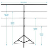 Adjustable Photography Background Support T Stand Backdrop Backdrop Kit