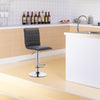 1xBar Stool bar chairs lounge chair leather+ Metall with Backrest gray pink