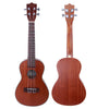 New Glarry 23" 26" Rosewood Fingerboard Matte Sapele Ukulele
