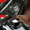 IDrive Car Multimedia Button Knob Cover Trim Ceramic Black for BMW F10 F20 F30