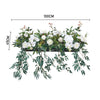 Artificial Flower Row Outdoor Wedding Arch Top Table Backdrop Flower Wall Decor