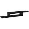 Wall Mounted Media Console, Floating TV Stand Component Shelf, Black