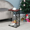 Small Sofa Side Table C Shaped Coffee End Table Living Room/Bedroom/L