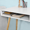 Mid Century Modern Desk Small Office Computer Retro Console Table Drawer Storage