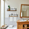 2PCS Industrial Vintage Chic Retro Wall Shelf Unit Storage Display Long Shelving
