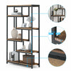 5Tier Bookcase Freestanding Shelving Display Storage for Living Room Home Office