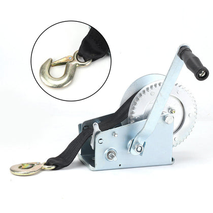 3200lbs Polyester Strap Hand Winch For Boat Trailer Caravan Marine 8.8m 29ft