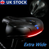 WIDE EXTRA COMFY BIKE GEL CRUISER COMFORT SPORTY SOFT PAD SADDLE SEAT BICYCLE UK