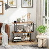 Small Industrial Bookcase Vintage Retro Shelving Unit Storage Rack Metal Cabinet