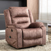 Electric Massage Chair Power Lift Recliner Armchair Sofa with Heat Velvet Brown
