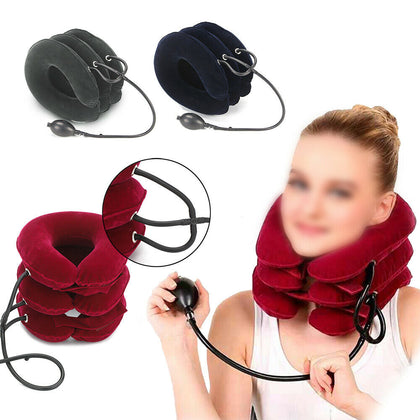 Inflatable Air Neck Traction Device for Neck Pain Stress Relief Neck Stretcher.