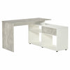 L-Shaped Computer Desk Home Office Study Table Corner Desk with Shelves Drawer