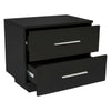 Modern Bedside Table Cabinet Chest of Drawers Nightstand 2 Drawers Bedroom ME