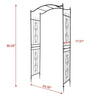 Metal Outdoor Garden Arch Heavy Duty Rose Climbing Plants Archway Party Wedding