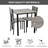 Modern Dining Table Set 2 Seats Set Metal Frame Kitchen Home Bar Breakfast Table