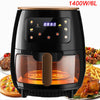 6L Air Fryer Cooker Ovens Low Fat Healthy Oil free Frying Kitchen LCD Digital