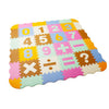 EVA Foam Puzzle Play Mat w Borders Kids Multi-Color Safe Baby Padded Floor Tiles