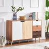 Storage Sideboard Side Cabinet with Drawer Door Shelf Storage Cupboard Home BN
