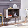2 Doors Storage Cabinet Sideboard Table Cupboard Living Room Kitchen 80*40*80cm