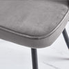 2 4 6 Dining Chairs Velvet Padded Seat Metal Legs Kitchen Dining Room
