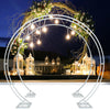 Oversize Large Round Wedding Arch Backdrop Stand Double Hoop Party Drapery Frame