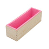 Wood Loaf Soap Mould with Silicone Mold Cake Making Wooden Box 1.2kg soap