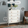 White Modern 4 Chest of Drawers Bedroom Hallway Furniture Clothes Storage