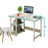 Computer Desk Home Office Student Working Study Writing Table with Book Shelf UK