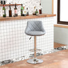 2* Bar Stools PU Leather Cushioned Seat Breakfast Gas Lift Swivel Footrest Pub