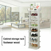 7 Tier Shoe Rack Storage Shelf Corner Shoes Cabinet Organiser Stand Unit Wood