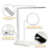 USB Charge LED Desk Table Lamp QI Wireless Phone Charger Read Study Night Light