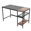 Computer Desk Writing Desk Table for Study with 2 Shelves PC Home Office 120cm