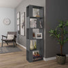 Book Cabinet Room Divider Bookcase Storage Display Corner Rack Wooden Furniture