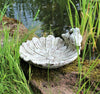 Outdoor Garden Ornament Bird Feeder or Bath Basin ceramic Sunflower Statue