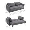 2/ 3 Seater Fabric Sofa Modern Couch Love Seat Settee Room Apartment Home Office