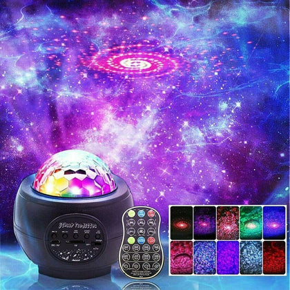 Galaxy Starry Night Light LED Projector Ocean Wave Star Sky Party Lamp Bedroom