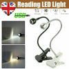 UK Usb Flexible Reading LED Light Clip-on Beside Bed Desk Table Bright Lamp