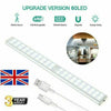 Wireless LED PIR Motion Sensor Closet Lights USB Rechargeable Light Strip Lamp