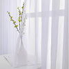1/2X Rod Pocket Sheer Curtain Organza Voile Curtain Window Drape 4 Sizes 3Colors